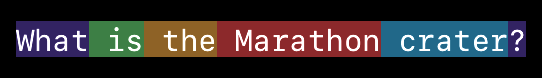 The message above is split into little chunks. Generally, one word is one chunk.